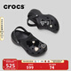 CROCS卡駱馳厚底云朵洞洞鞋時(shí)尚百搭老爹鞋戶(hù)外沙灘鞋一腳蹬|206750 黑色-001(含智必星) 36 /37(230mm)