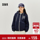 森馬（Semir）外套女春季連帽字母刺繡寬松落肩夾克分割學(xué)院風(fēng)上衣101125108002