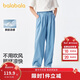巴拉巴拉女童牛仔褲兒童褲子2025夏裝中大童長(cháng)褲薄款直筒褲208225108003