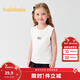 巴拉巴拉寶寶背心打底夏季無(wú)袖短袖純棉男女童家居服小童兒童內衣 本白10101 120