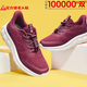 足力健【春節也送貨】老人鞋中老年輕便休閑散步鞋2431380J 女 酒紅 38
