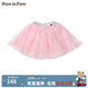 PawinPaw卡通小熊童裝夏季女童公主甜美網(wǎng)紗蓬蓬裙半身裙 粉紅色/25 120 cm