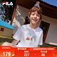 FILA【竹林多彩T】斐樂(lè )童裝兒童抗菌短袖T恤2025年夏季男女童上衣