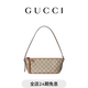 GUCCI古馳GG Emblem系列小號肩背包[新款][禮物] 米色和深棕色 均碼