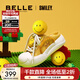 百麗（Belle）張凌赫同款smiley聯(lián)名大玩家女商場(chǎng)款厚底穆勒鞋包頭拖鞋3ZJB4BH5 黃色 39