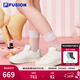 FILA FUSION斐樂(lè )潮牌PISA面包板鞋女鞋新款厚底休閑鞋拼接鞋子 白棉花糖/豆腐白-MT 38