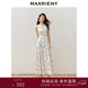 MAXRIENY【浪漫花園-商場(chǎng)同款】城市度假風(fēng)綁帶深v露背連衣裙 粉花 S 01/34