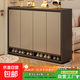 實(shí)木芯鞋柜家用門(mén)口玄關(guān)柜2025新款進(jìn)門(mén)簡(jiǎn)易落地式收納儲物柜鞋架 【HDF高密板】四門(mén)天空灰120*32*100cm 組裝