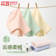 紅豆（Hodo）女士?jì)妊?A級抑菌含桑蠶絲底襠柔棉透氣自然腰純色三角褲 組合一 M 165/72A