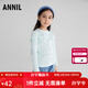 安奈兒（Annil）童裝女童中領(lǐng)長(cháng)袖T恤2025秋新款 軟糖綠 140