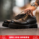 馬登工裝增高德比鞋男款厚底黑色大頭商務(wù)通勤cleanfit英倫風(fēng)休閑皮鞋 星耀黑 【正碼正拍/4cm增高/磨砂珠光感/男士皮鞋】 41 男碼