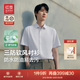 紅豆【三防竹纖維】易打理短袖襯衫男防水防污正裝純色襯衣正裝襯衫 極地白W1 40