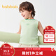 巴拉巴拉寶寶背心打底夏季無(wú)袖短袖純棉男女童家居服小童兒童內衣 粉綠40365 120