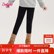 笛莎（DEESHA）童裝女童加絨打底褲2025冬季款女孩加厚保暖修身長(cháng)褲