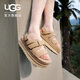 UGG夏季新款女士時(shí)尚舒適純色魔術(shù)貼金星格里姆休閑涼鞋 1175122 MDSD | 芥菜籽色 37