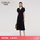 歌莉婭連衣裙女早秋大方得體穿搭2025新款法式掐腰漂亮小黑裙1E5C4H4N0 00B黑色 M