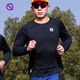 輕功（QINKUNG）百葉窗日常訓練跑步長(cháng)袖T男款黑色L