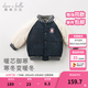 戴維貝拉（DAVE＆BELLA）冬季男童保暖棉服寶寶棒球服棉衣兒童外套衣服幼童上衣小童外衣 藏青色-N 100 cm（建議身高90-100cm）