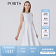 PORTS寶姿春夏新品女裝正常小領(lǐng)型無(wú)袖中長(cháng)連衣裙LM8D108MWC064 奶白色 XS (2)