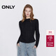 ONLY 2026春季親膚舒適側腰顯瘦彈力褶皺長(cháng)袖T恤女|126102006