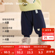 巴拉巴拉童裝兒童褲子男童女童2026新款春秋嬰兒保暖長(cháng)褲休閑運動(dòng)褲卡通潮 海軍藍80821 90