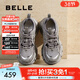 百麗（Belle）張凌赫同款藍鯨老爹鞋女款商場(chǎng)款撞色休閑鞋D2K2DAM5 【張凌赫/薛凱琪同款】灰色-單里 37 (235mm)