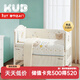 可優(yōu)比（KUB）嬰兒床品套件防撞床圍梭織抑菌拼接床圍擋布床上用品 梭織抑菌款-護衛肖恩-七件套 100*56