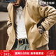 馬登工裝美式復古M1942坦克棉服外套男短款加厚棉衣男士立領(lǐng)棉襖上衣 卡其色 XL
