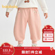 巴拉巴拉寶寶長(cháng)褲加絨加厚束腳褲冬女童褲子2025【商場(chǎng)同款】201425108001