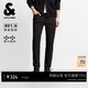 杰克·瓊斯（JACK&JONES） 男裝牛仔褲時(shí)尚皮標百搭潮流修身高彈水洗貓須長(cháng)褲子226132164