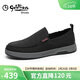 金利來(lái)（Goldlion）男鞋時(shí)尚個(gè)性透氣布鞋輕便舒適休閑鞋50021033201A-黑色-41碼