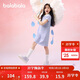 巴拉巴拉女童裙子兒童連衣裙2025夏裝中大童洋氣撞色Polo裙208225111011