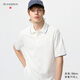 優(yōu)衣庫合作款/男裝女裝快干POLO衫/短袖條紋飾邊T恤485564 00 白色 M