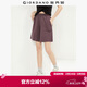 佐丹奴休閑短褲女夏季純棉品牌織標松緊腰針織衛褲女05405453