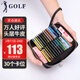 高爾夫（GOLF）頭層牛皮卡包男士防盜刷多卡位銀行卡片包零錢(qián)包禮盒裝 新年禮物
