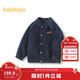 巴拉巴拉童裝男童棉服繡花牛仔外套2025新款春裝【商場(chǎng)同款】201125106101