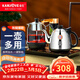 金灶（KAMJOVE） 自動(dòng)上水電熱水壺電茶爐耐熱玻璃煮茶器煮茶壺黑茶自動(dòng)加水燒水壺全自動(dòng)茶臺燒水壺 0.9L 旋轉加水款