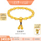 金至尊（3DG Jewellery）寶珠葫蘆古法刻絲工藝黃金手鏈足金999轉運珠手串女神節禮物計價(jià) 總重17.28克（金重17.18克）