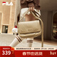 FILA 斐樂(lè )官方女包挎包冬新款時(shí)尚布丁包腋下包斜挎包單肩包 胡核棕-BG XS