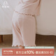 乖奇熊女寶寶純棉長(cháng)褲春秋季睡褲居家褲子嬰兒童可愛(ài)花邊休閑褲寬松