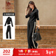 駱駝（CAMEL）立領(lǐng)健身女裝撞色修身兩件套運動(dòng)服 Y24CAWL6620 幻影黑 L
