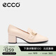 愛(ài)步（ECCO）樂(lè )福鞋女 簡(jiǎn)約百搭優(yōu)雅淺口粗跟正裝單鞋高跟鞋女 型塑290953 石灰色29095301378 36 （尺碼偏大）