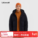 LAFUMA樂(lè )飛葉戶(hù)外防潑水保暖羽絨服男士 鵝絨防風(fēng)可拆卸帽外套LMJU5DH64 黑色BK M (48)175/96A