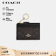 蔻馳（COACH）【品牌直供】女士經(jīng)典標志便攜多卡位卡包深棕色CW870禮物