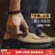 馬登沙脊復古厚底袋鼠鞋男新款增高機能風(fēng)懶人一腳蹬真皮休閑皮鞋 卡其色 [偏駝色] 41