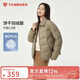 坦博爾輕薄羽絨服女短款翻領(lǐng)寬松舒適襯衫式女士外套330226D 青木棕170