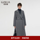 歌莉婭毛呢大衣羊毛羊駝毛女高智感格雷灰雙面呢子經(jīng)典款1CNC6N660 44B煙灰 S