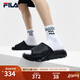 FILA 斐樂(lè )蕨草鞋拖鞋男鞋FERN復古拖鞋2024夏新款拖鞋外出沙灘鞋 黑-BK 41
