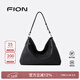 菲安妮（FION）新款包包女包軟皮大容量腋下包通勤單肩包三八女神節禮物 經(jīng)典黑