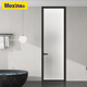 美心合金門(mén)衛生間門(mén)廚房陽(yáng)臺平開(kāi)門(mén)廁所門(mén)單層鋼化玻璃極窄邊框定制尺寸K401-平開(kāi)單包1.6㎡內